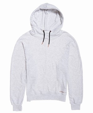 Superdry Studio Super Soft Funnel Női Kapucnis Pulóver Fehér | QTEYJ0291